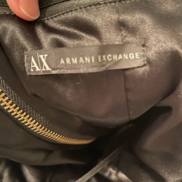 Armani Exchange A/X leather strapless Dress . Size small - Picture 4 of 4